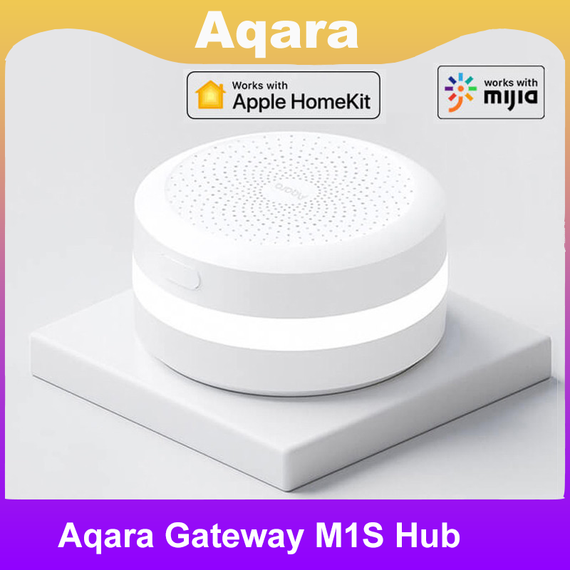 Xiaomi Hub Mijia Hub - Aqara-Xiaomi用のm1sゲートウェイ,スマートゲートウェイ3,ワイヤレス接続,アラームシステム,モニター,リモート,Mijia HomeKitで動作