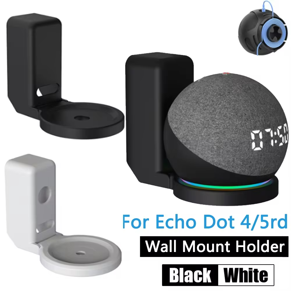 Amazon Speaker Echo Pop - コード付きポータブルスピーカースタンド,ウォールマウント,Amazon Alexa Echo Dot 4,5,第3世代用ホルダー,管理スタンド