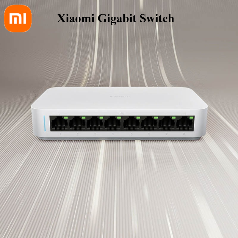 Xiaomi Hub Mijia Hub - Xiaomi Mi 8ポート RJ45 ギガビットイーサネットスイッチ 1000Mbps