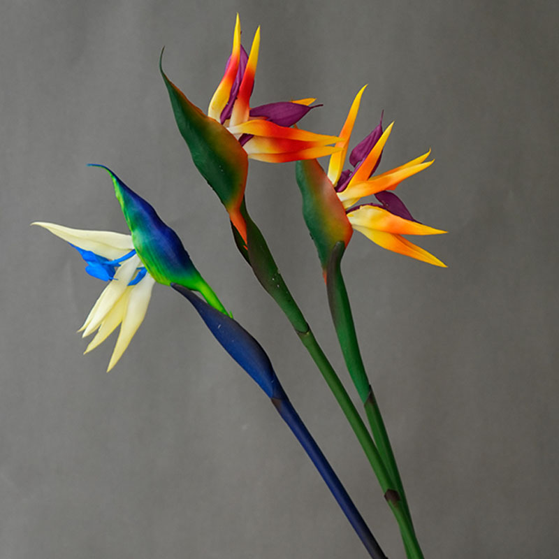 Bird Paradise Strelitzia - 1PC 人工楽園鳥花、フェイクバードオブパラダイスストレリチア、フェイクPVC植物、ホームオフィス、結婚式のテーブルセンターピース用