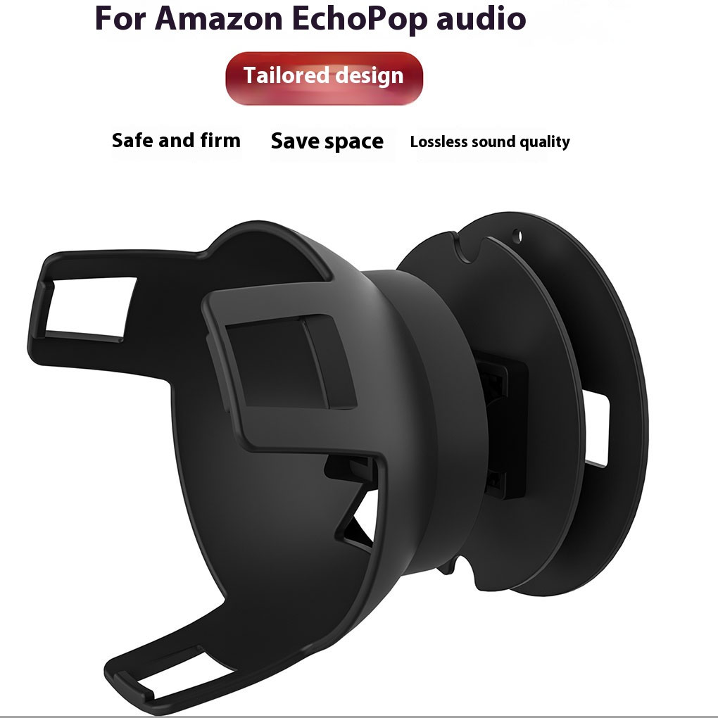 Amazon Speaker Echo Pop - Amazon Echo Pop用のスマートオーディオスタンド,調整可能なアングルスピーカー,壁に取り付けられた収納ラック,壁の貼り付けとパンチ,Amazonに適しています