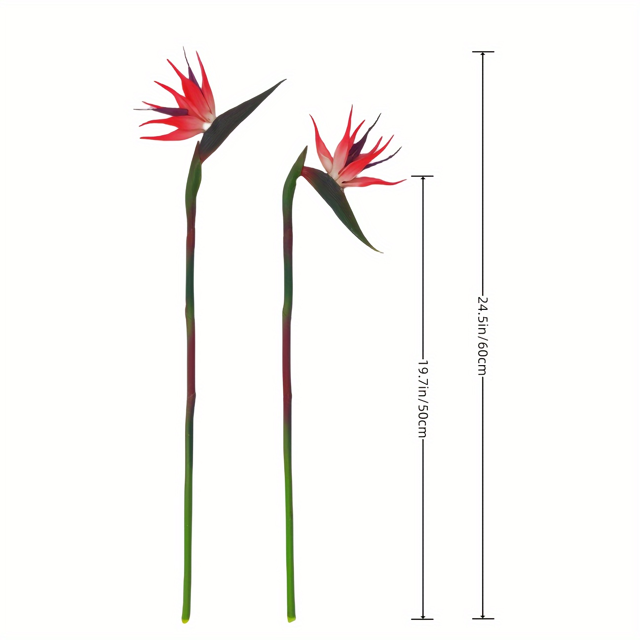 3 個人工極楽鳥の花ゴムストレリチア 24.5 インチ長さの - Bird Paradise Strelitzia のレビューと価格