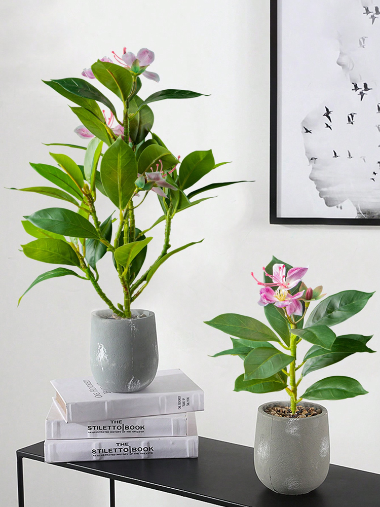 21-40 センチメートル人工ツツジ植物偽ゴムの木熱帯ヤシの - Ficus Lyrata Tree のレビューと価格