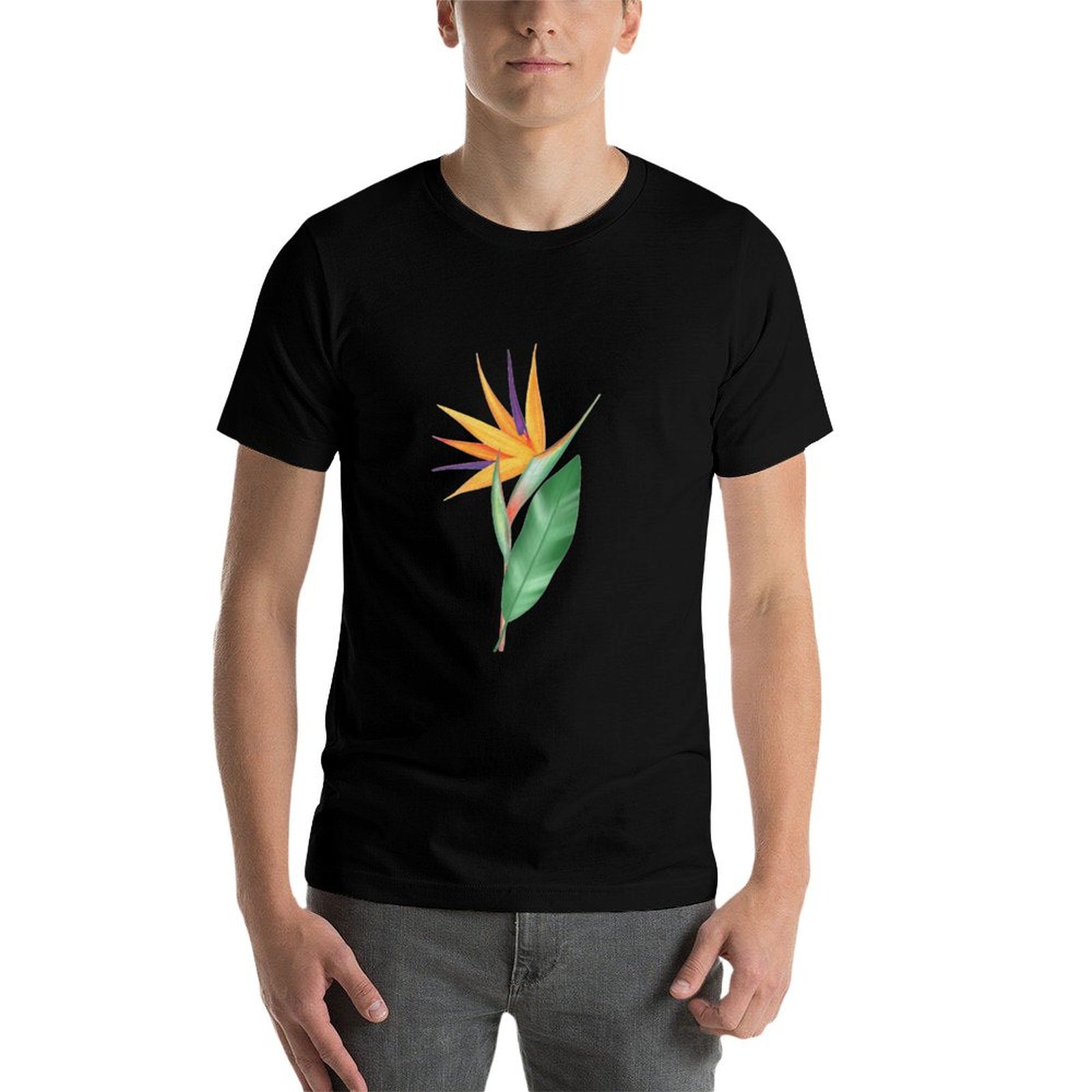 水彩画の極楽鳥花またはストレリチア・レジネア Tシャツ オー - Bird Paradise Strelitzia のレビューと価格
