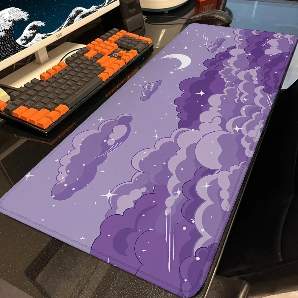 VIKAMA パープルクラウドムーンスター大型マウスパッドド - Tradescantia Purple のレビューと価格