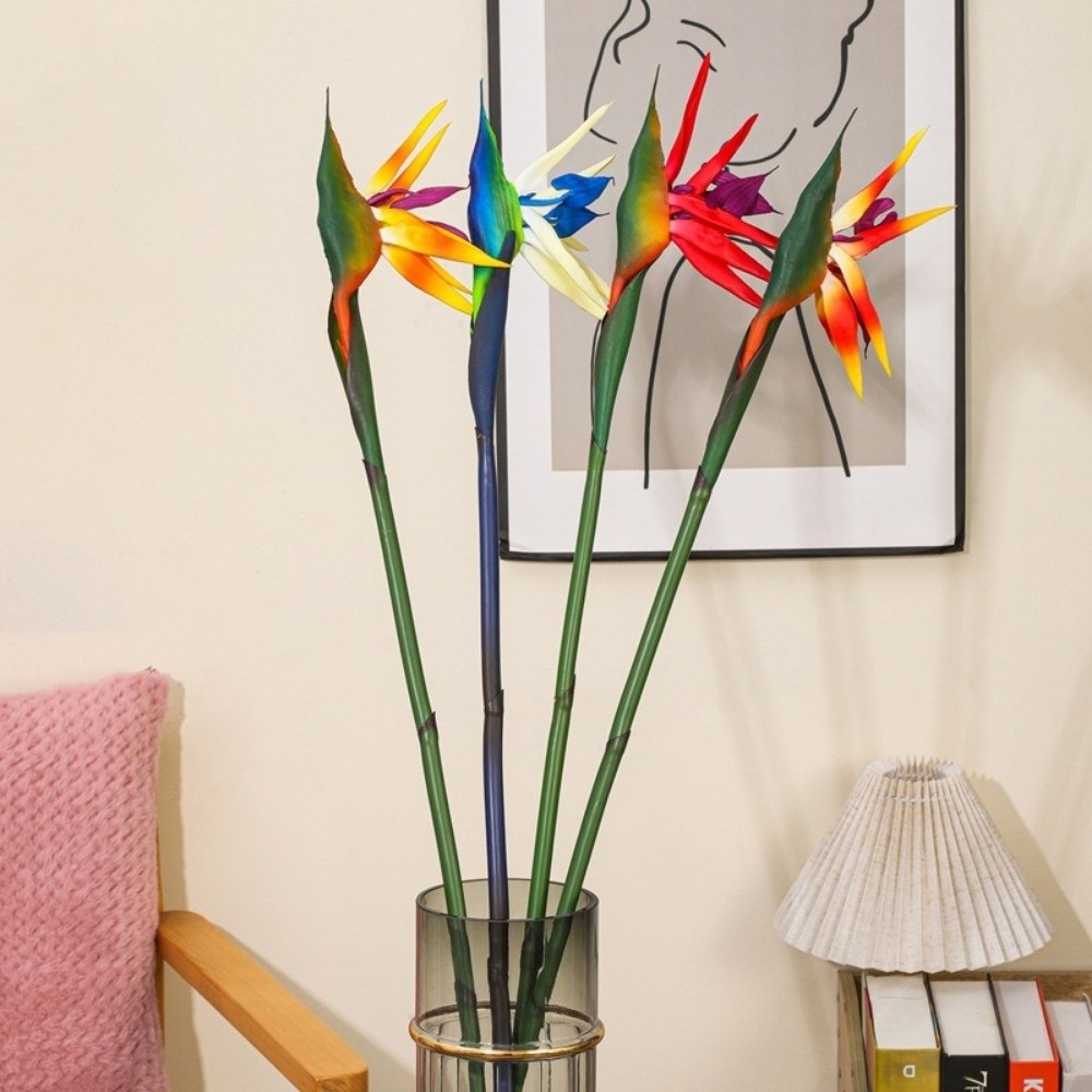長い茎の人工極楽鳥花、装飾DIY用人工ストレリチア、本物のよ - Bird Paradise Strelitzia のレビューと価格