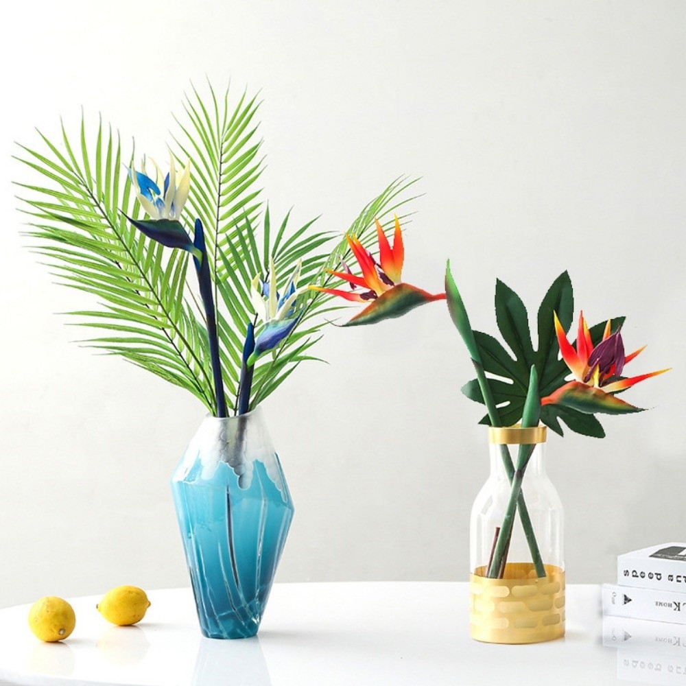 長い茎の人工極楽鳥花、リアルな装飾用フェイク植物、DIY人工 - Bird Paradise Strelitzia のレビューと価格