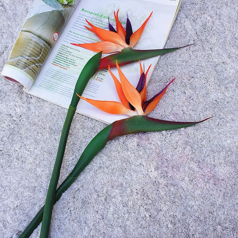 造花,80cm,偽物の花,結婚式の装飾用,部屋用 - Bird Paradise Strelitzia のレビューと価格