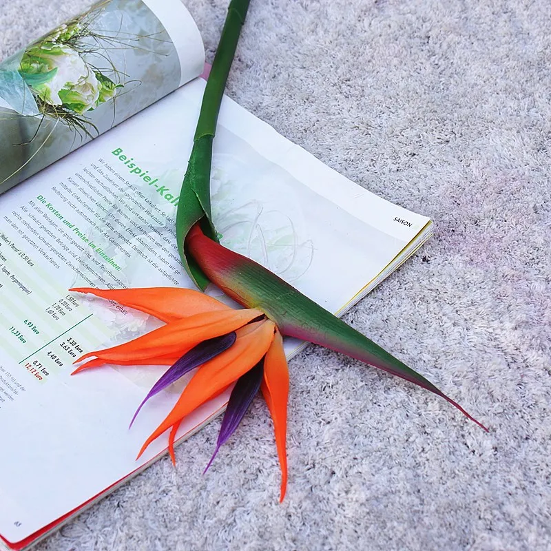 造花,80cm,偽物の花,結婚式の装飾用,部屋用 - Bird Paradise Strelitzia のレビューと価格
