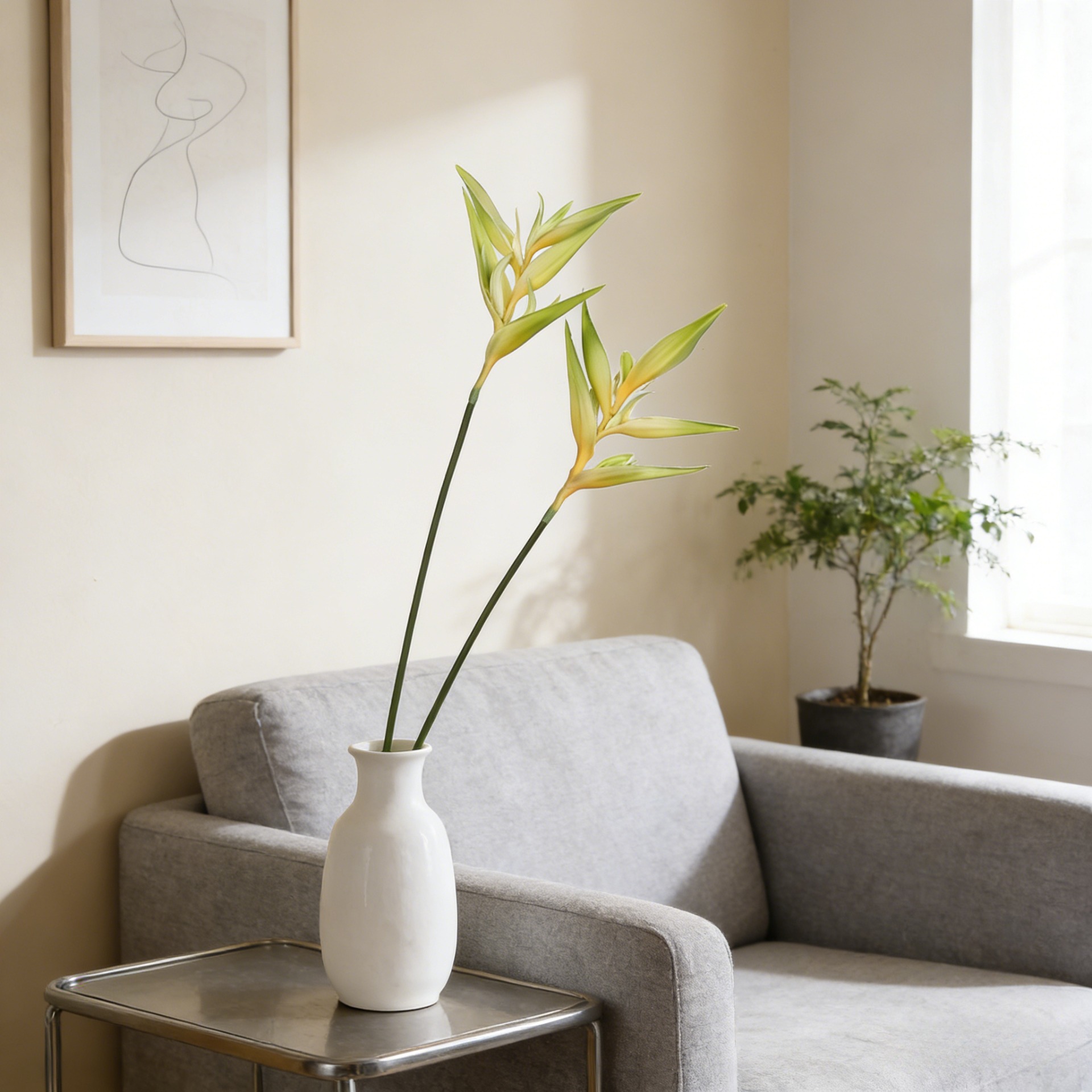 36.6インチの人工極楽鳥花（ストレリチア）植物、家庭、結婚 - Bird Paradise Strelitzia のレビューと価格