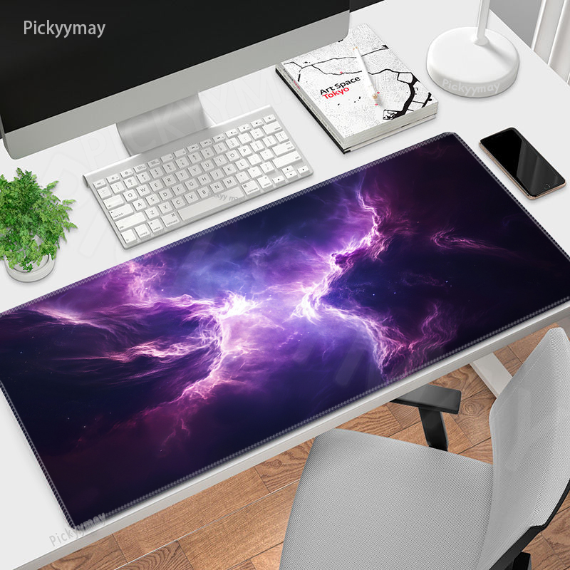 パープルスタースペース大型マウスパッド 100 × 50 セ - Tradescantia Purple のレビューと価格
