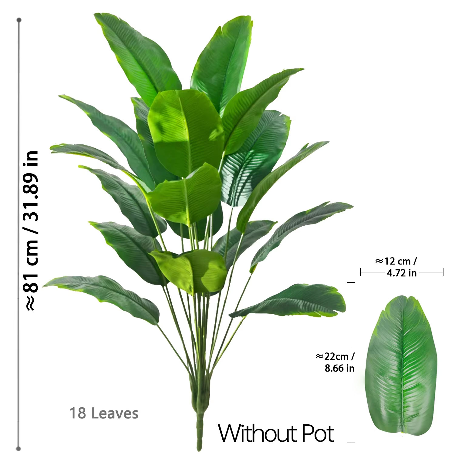 67-112cm人工植物 大型熱帯ヤシの木 フェイクバナナの - Ficus Lyrata Tree のレビューと価格