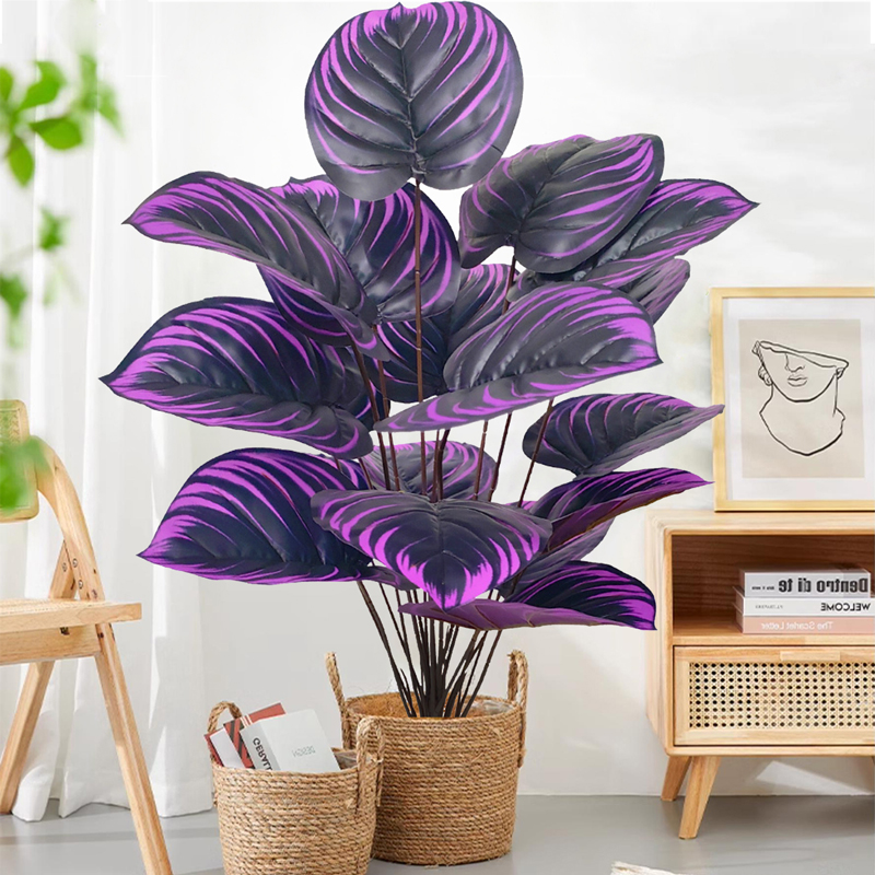 57-75 センチメートル大偽ヤシの木人工モンステラ植物の枝 - Ficus Lyrata Tree のレビューと価格